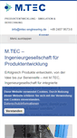 Mobile Screenshot of mtec-engineering.de